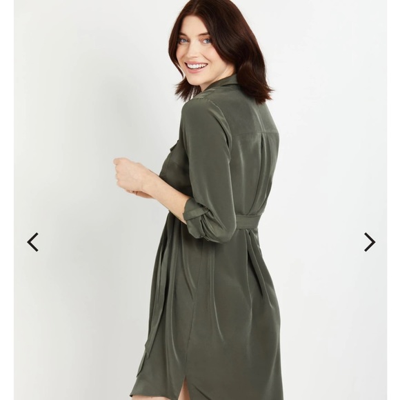 NEW Motherhood Maternity| CONVERTIBLE SLEEVE MATERNITY SHIRT DRESS| Size XL - Picture 4 of 6